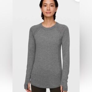 lululemon athletica Women's Heather Gray Crewneck Sweater